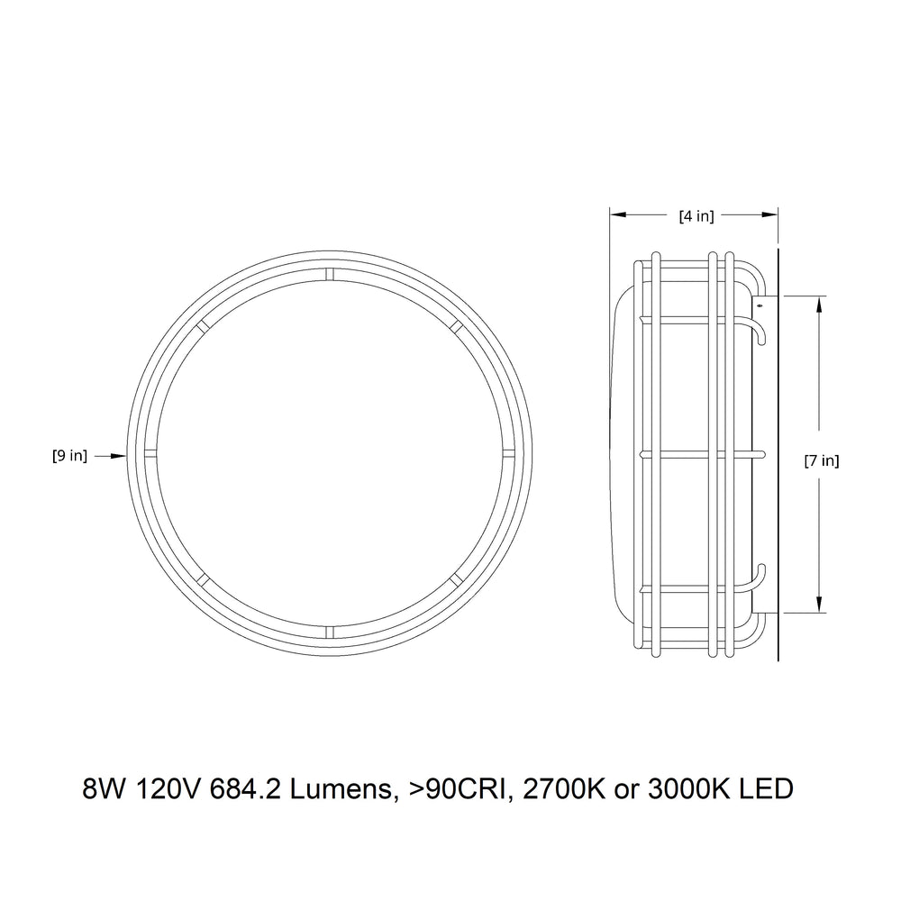 Cape Outdoor LED Flush Mount