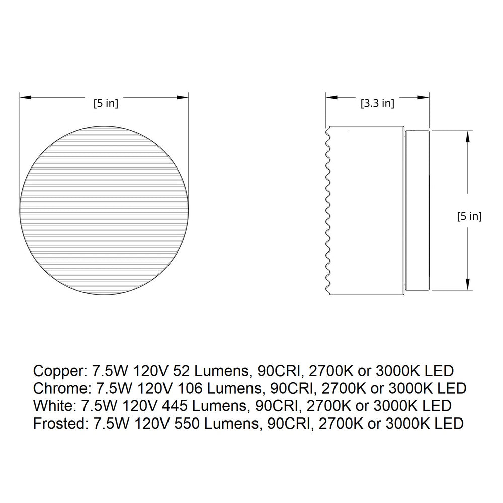 Crisp LED Flush Mount