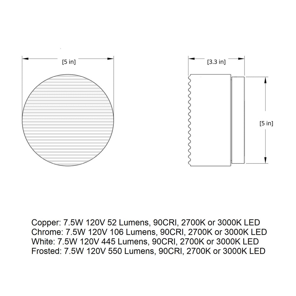Crisp Outdoor LED Wall Sconce