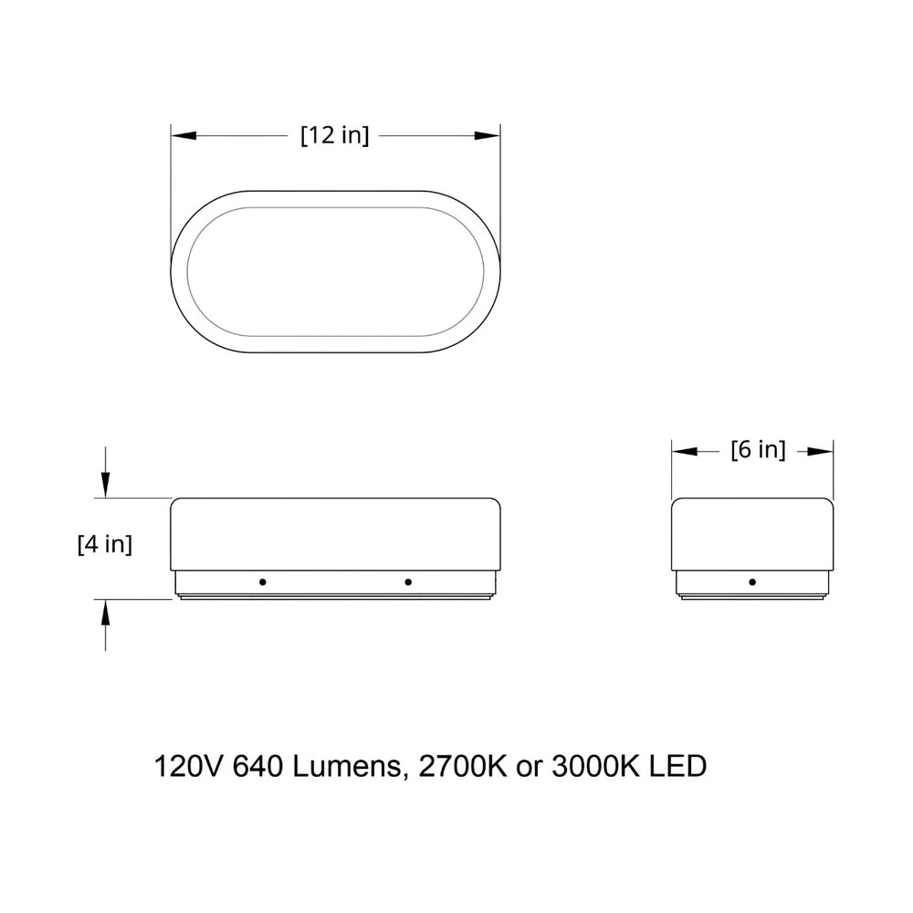 Dimple Dash LED Wall Sconce