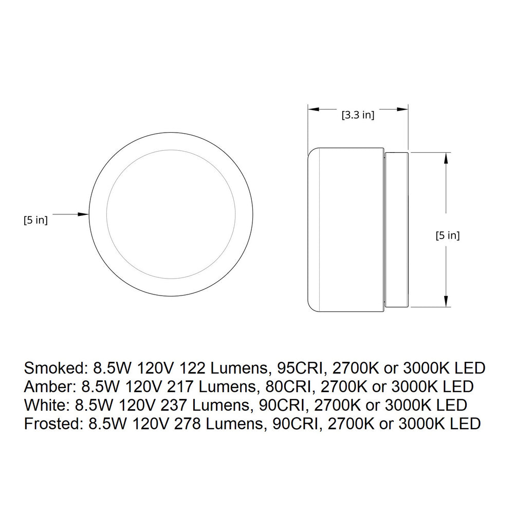 Dimple Outdoor LED Wall Sconce