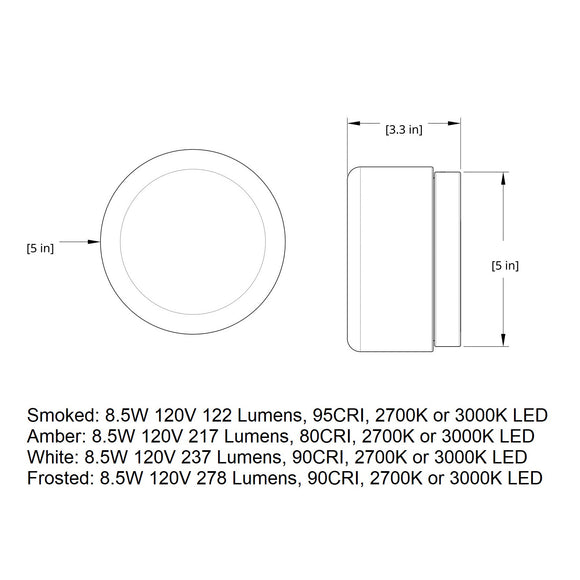 Dimple Outdoor LED Wall Sconce