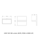 Ledge Square LED Wall Sconce