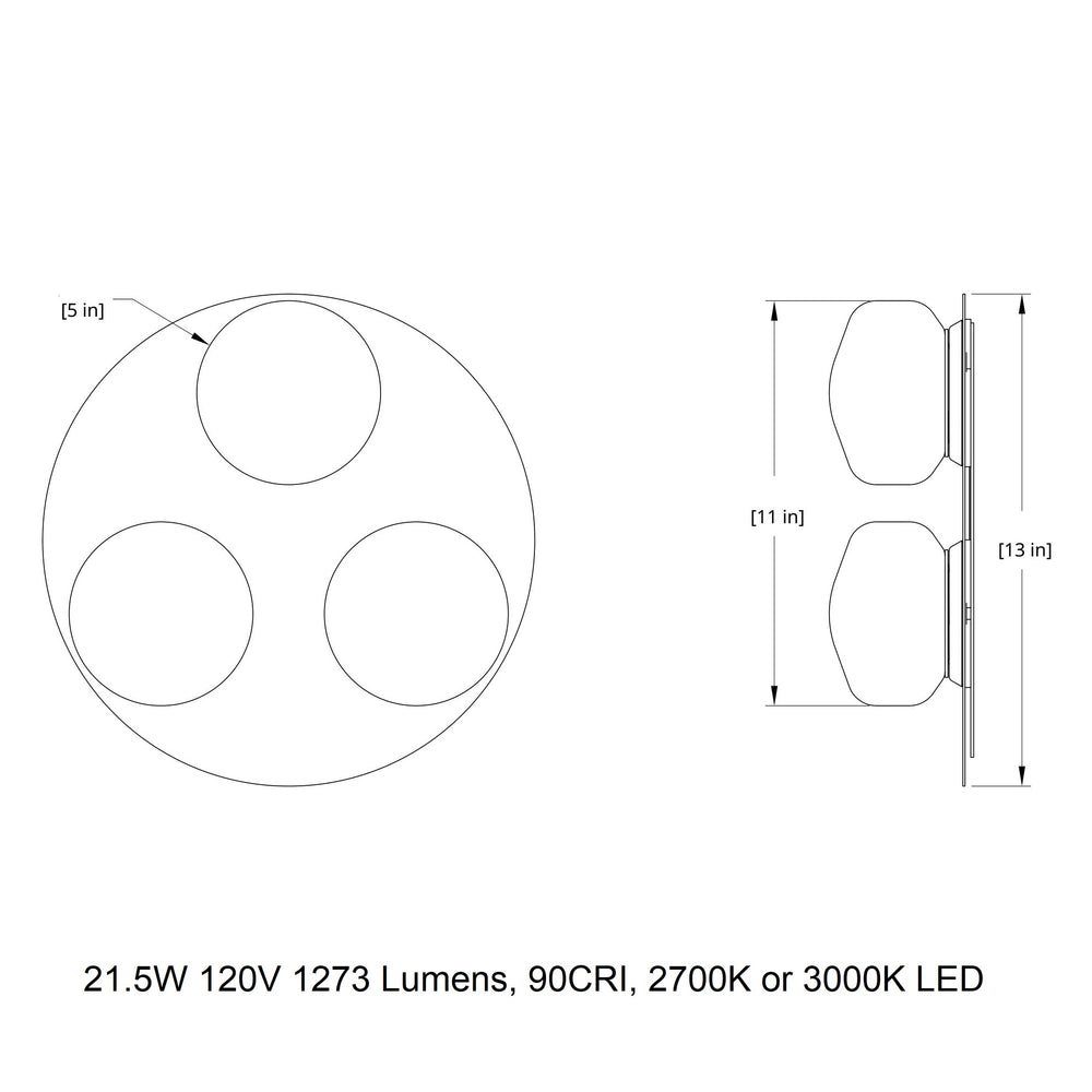 Pastille Cluster LED Wall Sconce