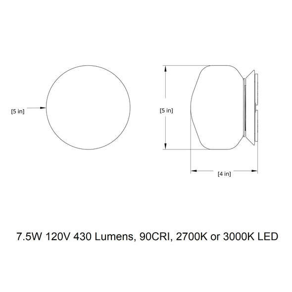Pastille Collar LED Wall Sconce