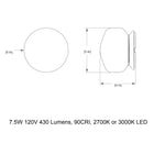 Pastille Collar Outdoor LED Wall Sconce