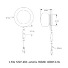 Pastille Disc Corded LED Wall Sconce