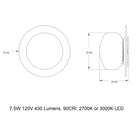 Pastille Disc Outdoor LED Wall Sconce