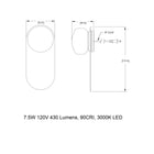 Pastille Wayfind Corded LED Wall Sconce