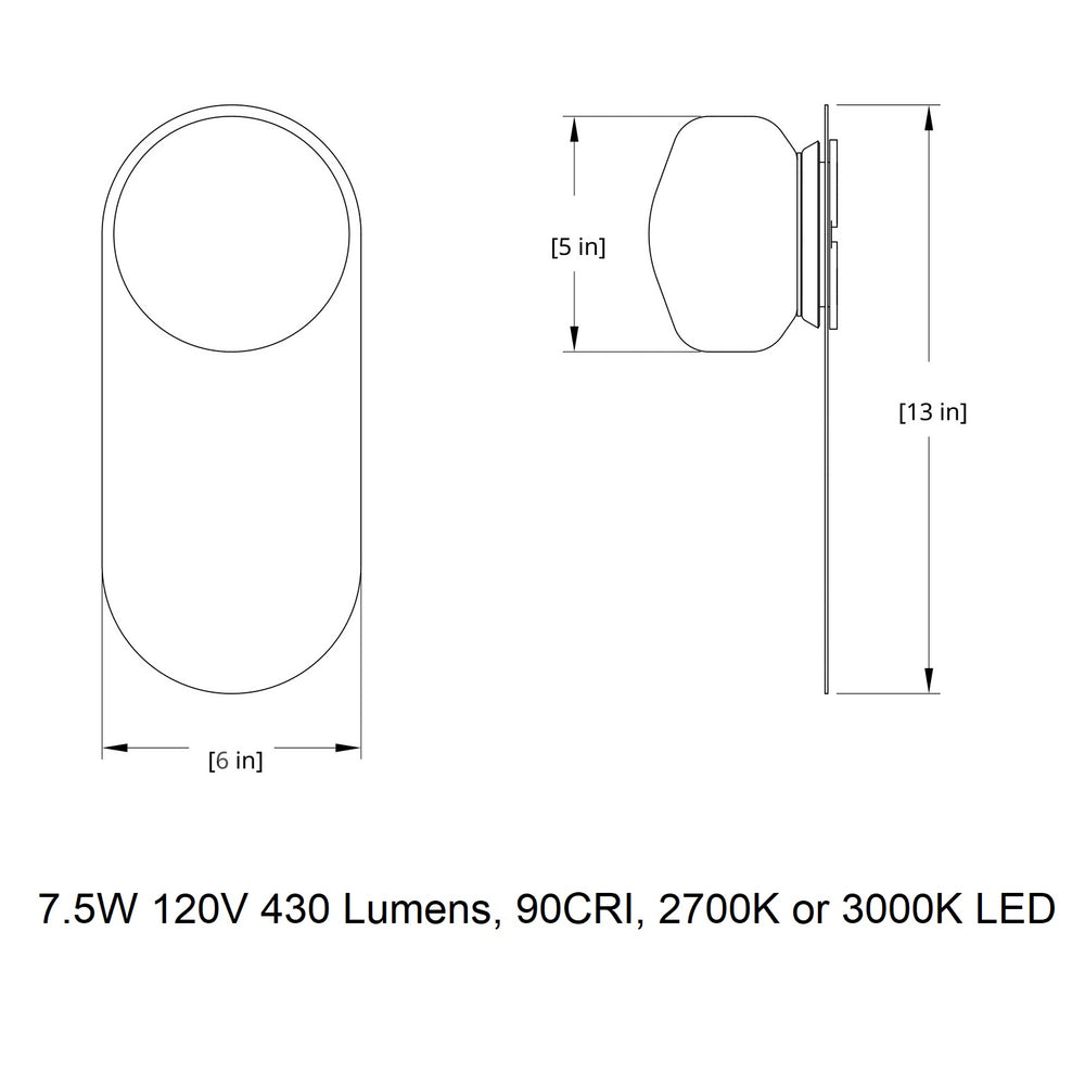 Pastille Wayfind Outdoor LED Wall Sconce