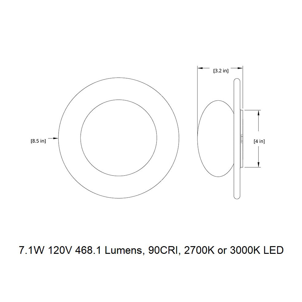 Topo Outdoor LED Wall Sconce