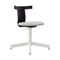 Jiro Swivel Upholstered Chair  option Black/White