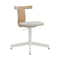 Jiro Swivel Upholstered Chair  option Natural/White