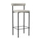 Kashmir Bar and Counter Stool  option Hallingdal 65 by Kvadrat 0110