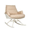 Anou Rocking Armchair  option Ivory / Arbor Pebble