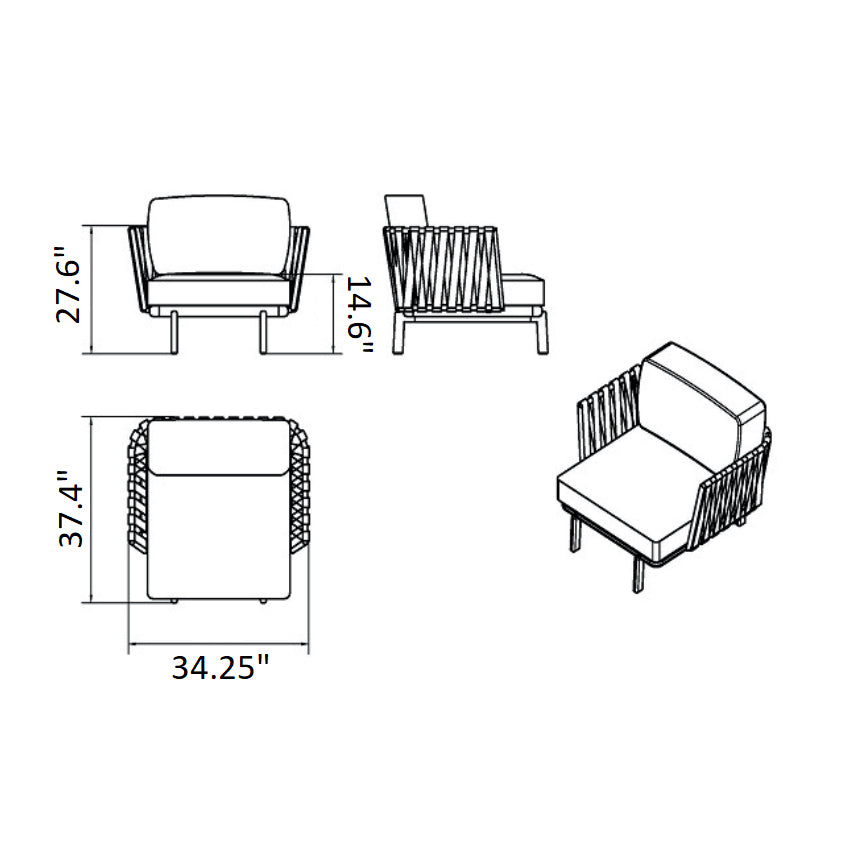 Anthea Easy Outdoor Lounge Chair