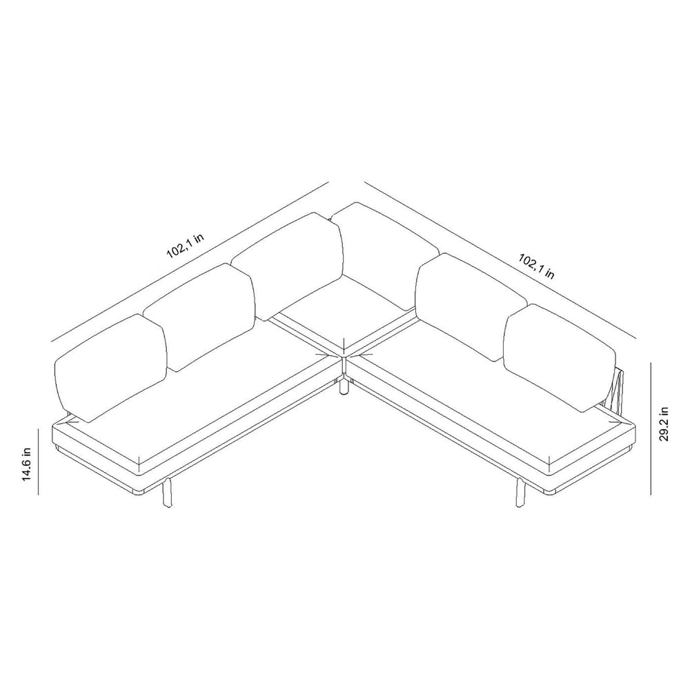 Anthea System A Outdoor Sofa