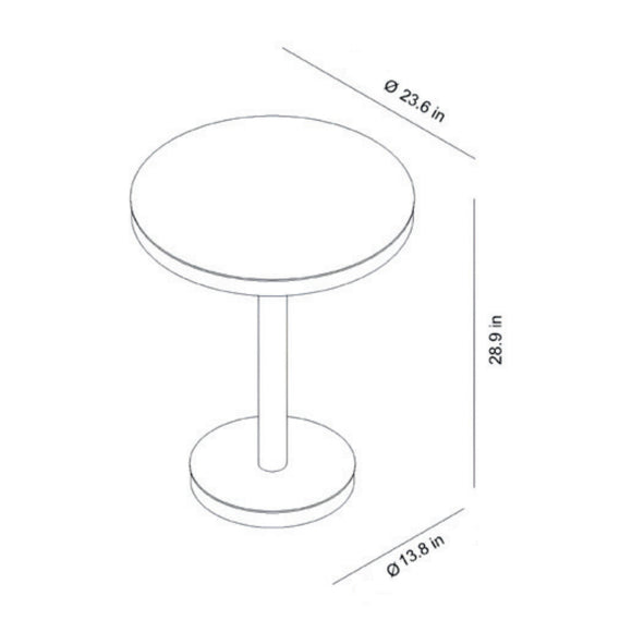Barcino Round Outdoor Dining Table