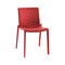 Beekat Stacking Dining Chair (Set of 4)  option Red