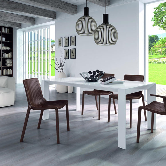 Beekat Stacking Outdoor Dining Chair (Set of 4)