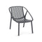 Bini Stacking Lounge Armchair (Set of 4)  option Dark Grey