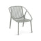 Bini Stacking Lounge Armchair (Set of 4)  option Greenish Grey