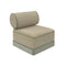 Brisa Outdoor Basic Armless Lounge Chair  option Limonetto / Salvia