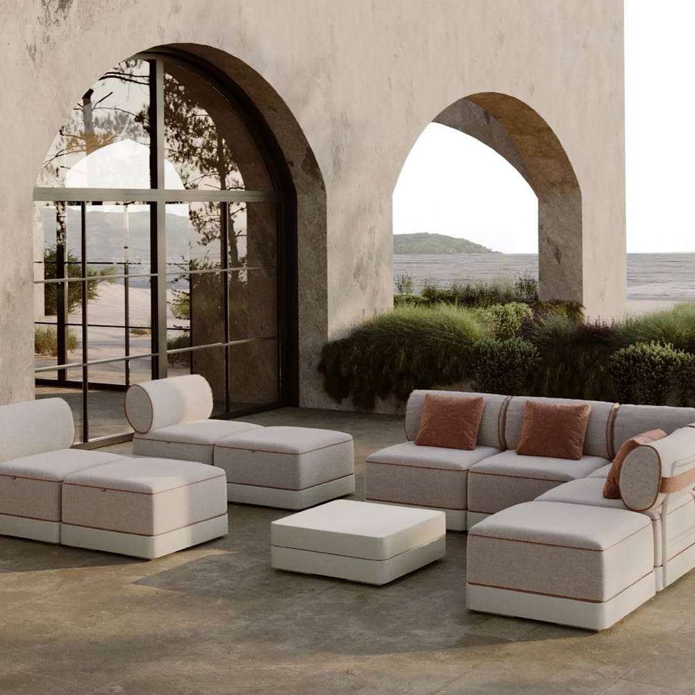 Outside Table Side View Resol Brisa Outdoor Side Table - 2Modern