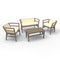 Click-Clack 4-Piece Conversation Set  option Chocolate