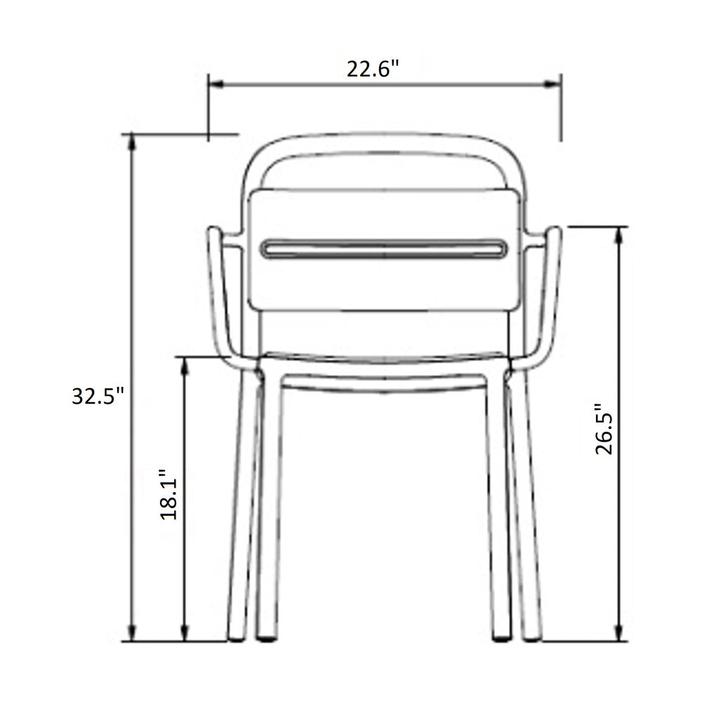 Como Stacking Outdoor Armchair (Set of 4)