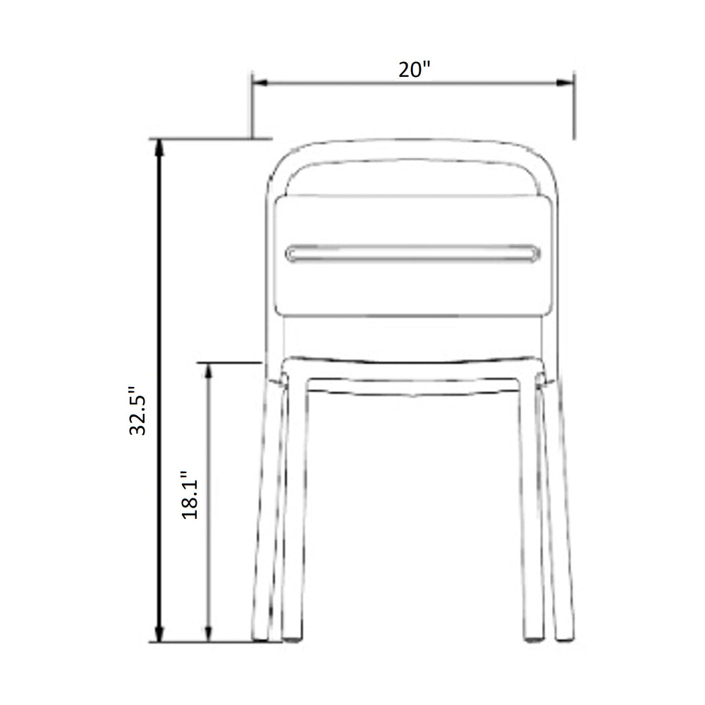 Como Stacking Outdoor Chair (Set of 4)