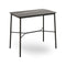Hub Outdoor Rectangular High Dining Table  option Black Marble HPL