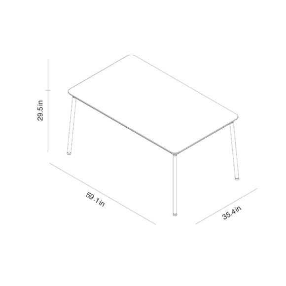 Hub Outdoor Rectangular Dining Table