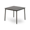 Hub Outdoor Square Dining Table  option Black HPL