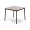 Hub Outdoor Square Dining Table  option Cement HPL