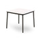 Hub Outdoor Square Dining Table  option White HPL