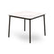 Hub Outdoor Square Dining Table  option White Marble HPL