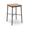 Hub Square High Dining Table  option Dark Oak Melamine