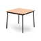 Hub Square Dining Table  option Natural Oak Melamine