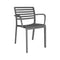 Lama Stacking Dining Armchair (Set of 4)  option Dark Grey