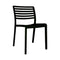 Lama Stacking Chair (Set of 4)  option Black