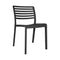 Lama Stacking Chair (Set of 4)  option Dark Grey