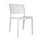 Lama Stacking Chair (Set of 4)  option White