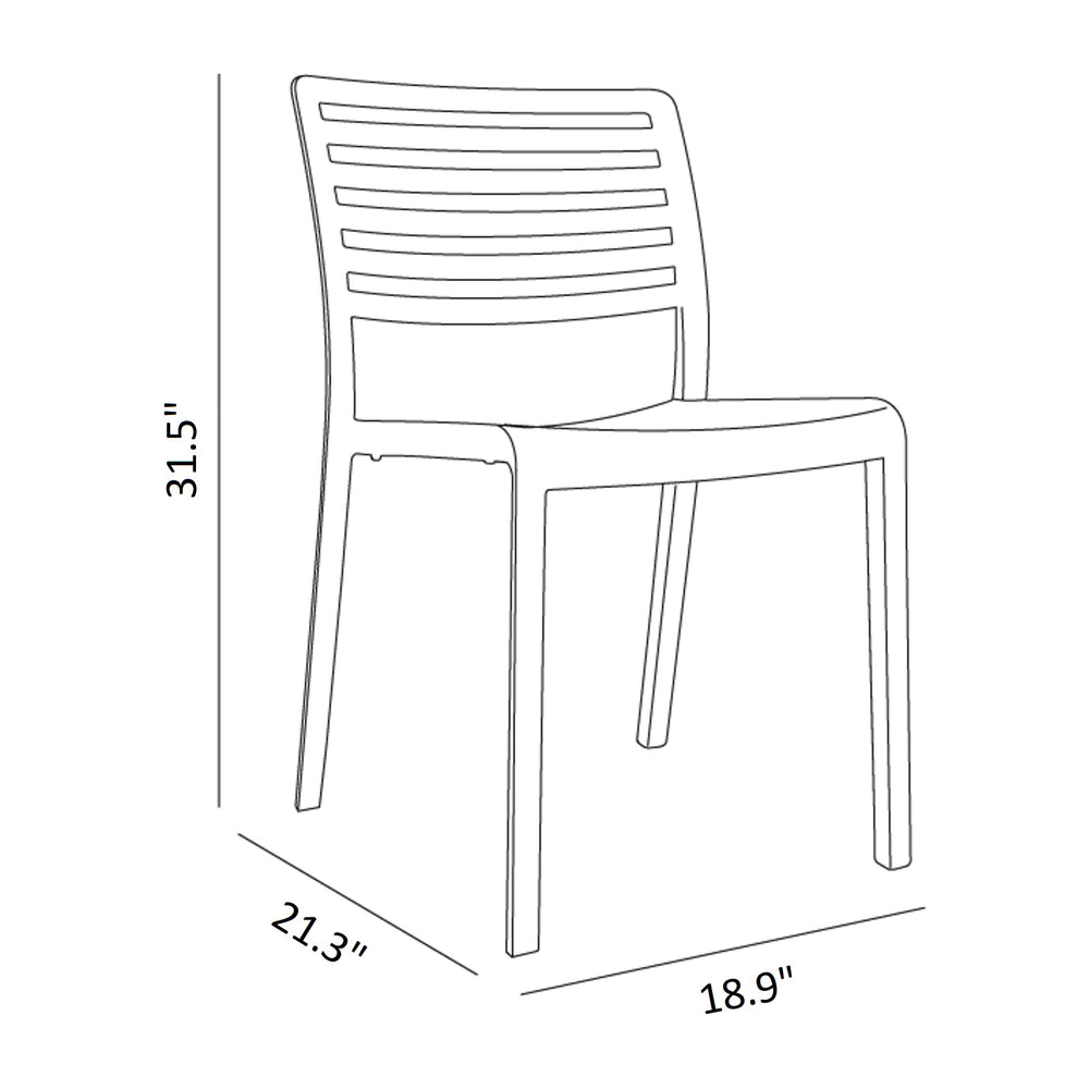 Lama Stacking Outdoor Chair (Set of 4)