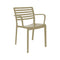 Lama Stacking Dining Armchair (Set of 4)  option Sand