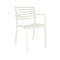 Lama Stacking Dining Armchair (Set of 4)  option White