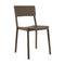 Lisboa Stacking Chair (Set of 4)  option Chocolate