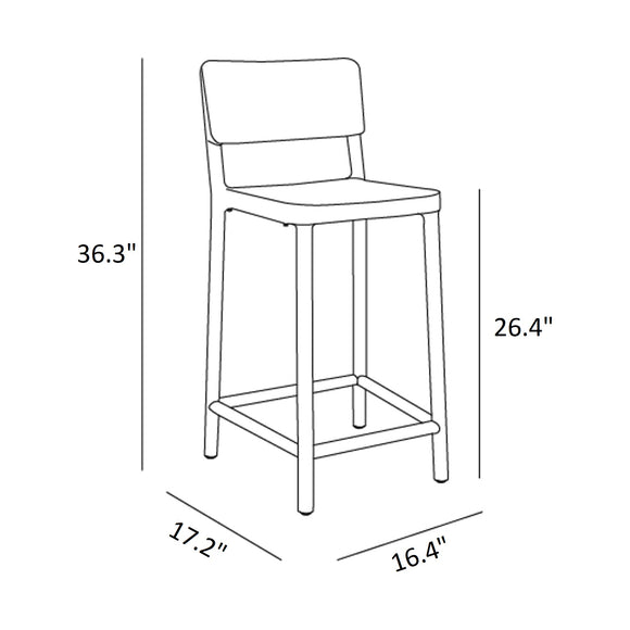 Lisboa Stacking Outdoor Stool (Set of 4)