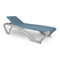 Marina Club Outdoor Sunlounger (Set of 2)  option Atlantic Blue / Silver Grey