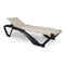 Marina Club Outdoor Sunlounger (Set of 2)  option Beige / Dark Grey